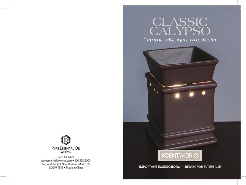 Scent Works CLASSIC CALYPSO Important instructions