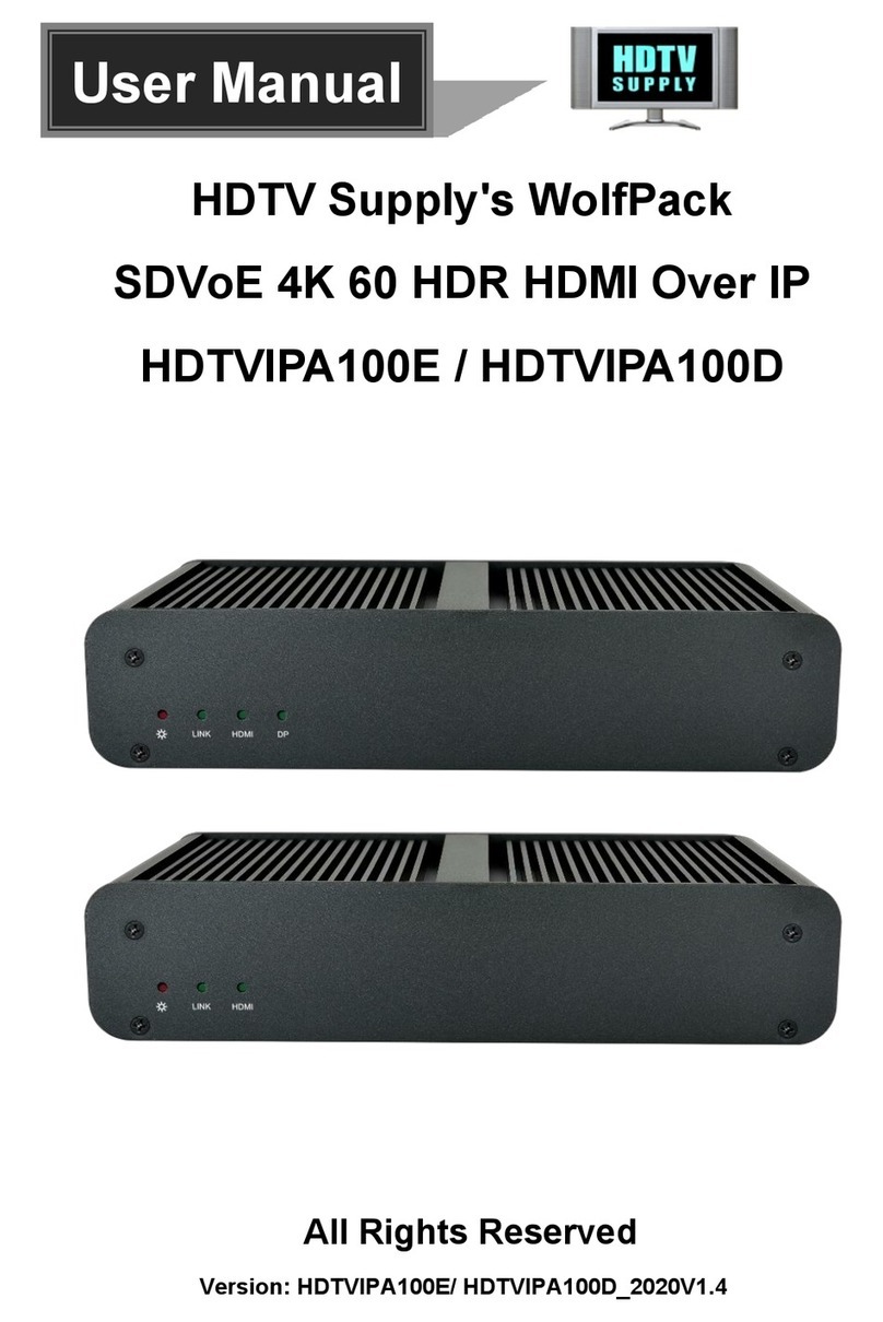 WolfPack HDTVIPA100E user manual