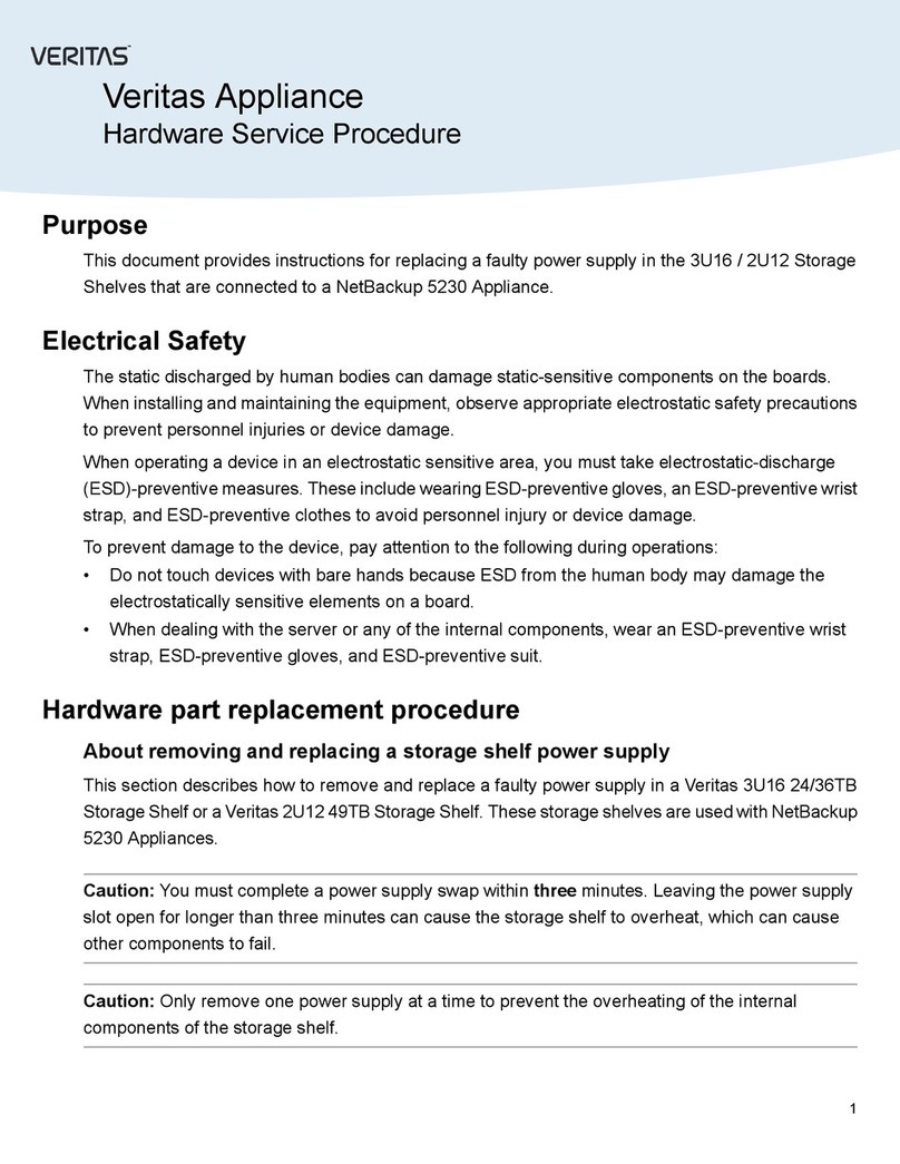 VERITAS 3U16 Hardware Service Procedure