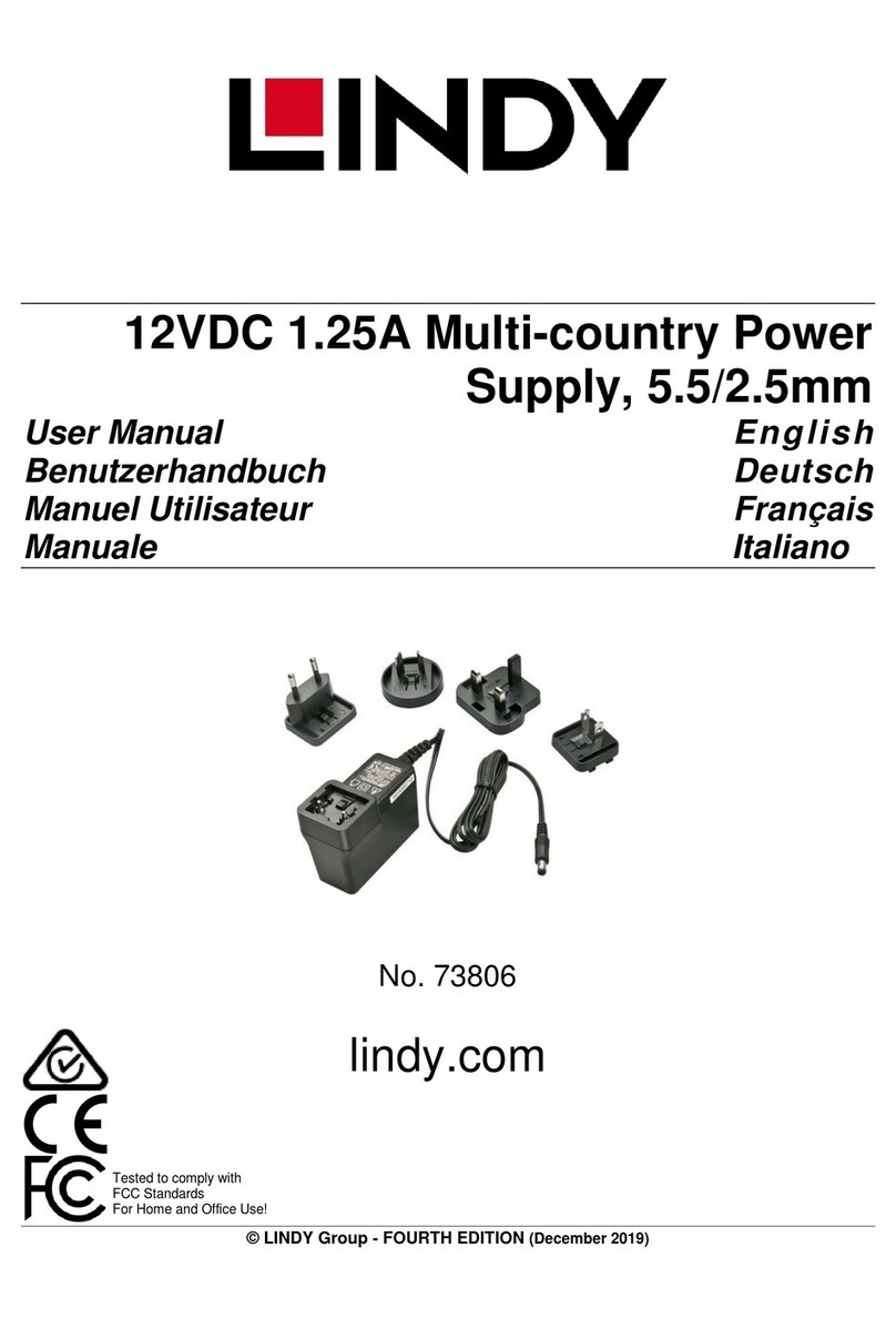 Lindy 73806 user manual Lindy 73806 user manual
