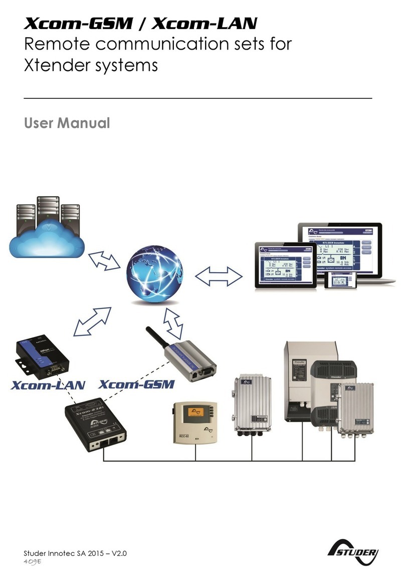 Studer Xcom-GSM User manual