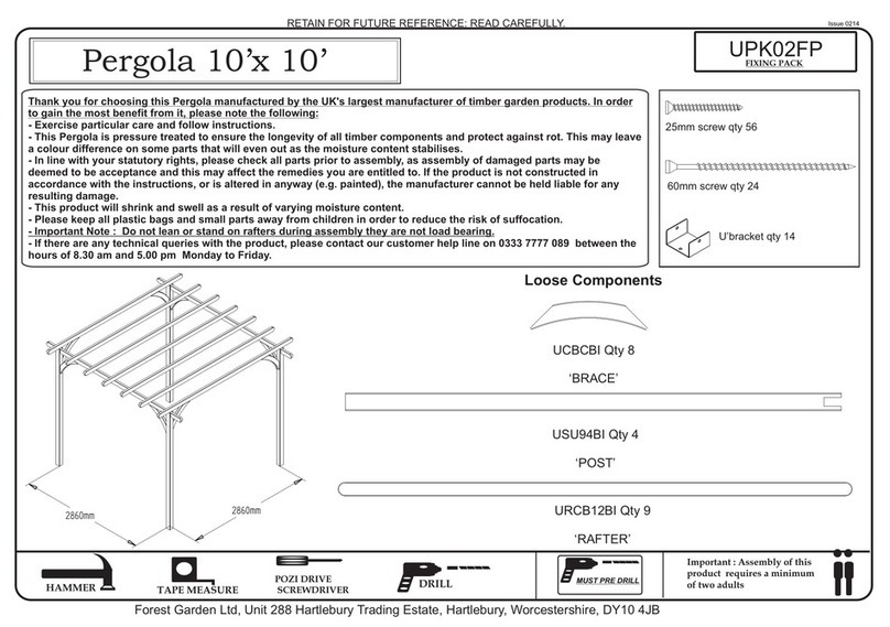 Forest garden UPK02FP Assembly instructions