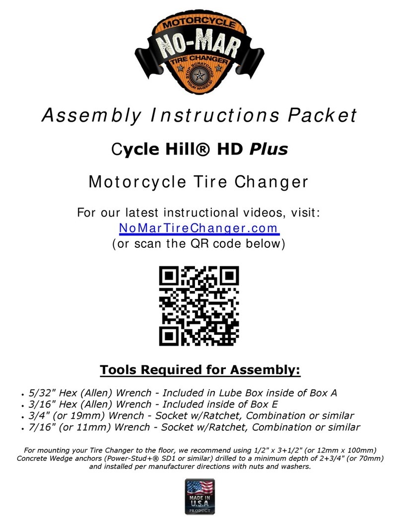 No-Mar CYCLE HILL HD PLUS Assembly instructions