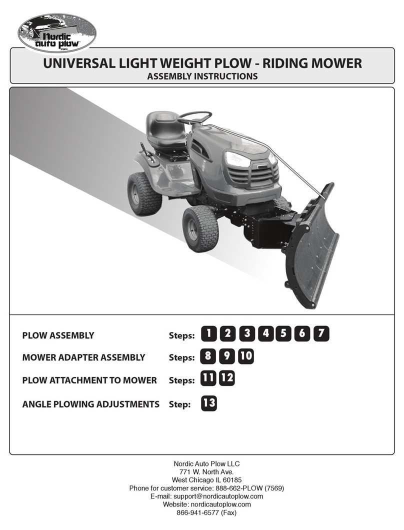 Nordic Auto Plow 18550 Assembly instructions Nordic Auto Plow 18550 Assembly instructions