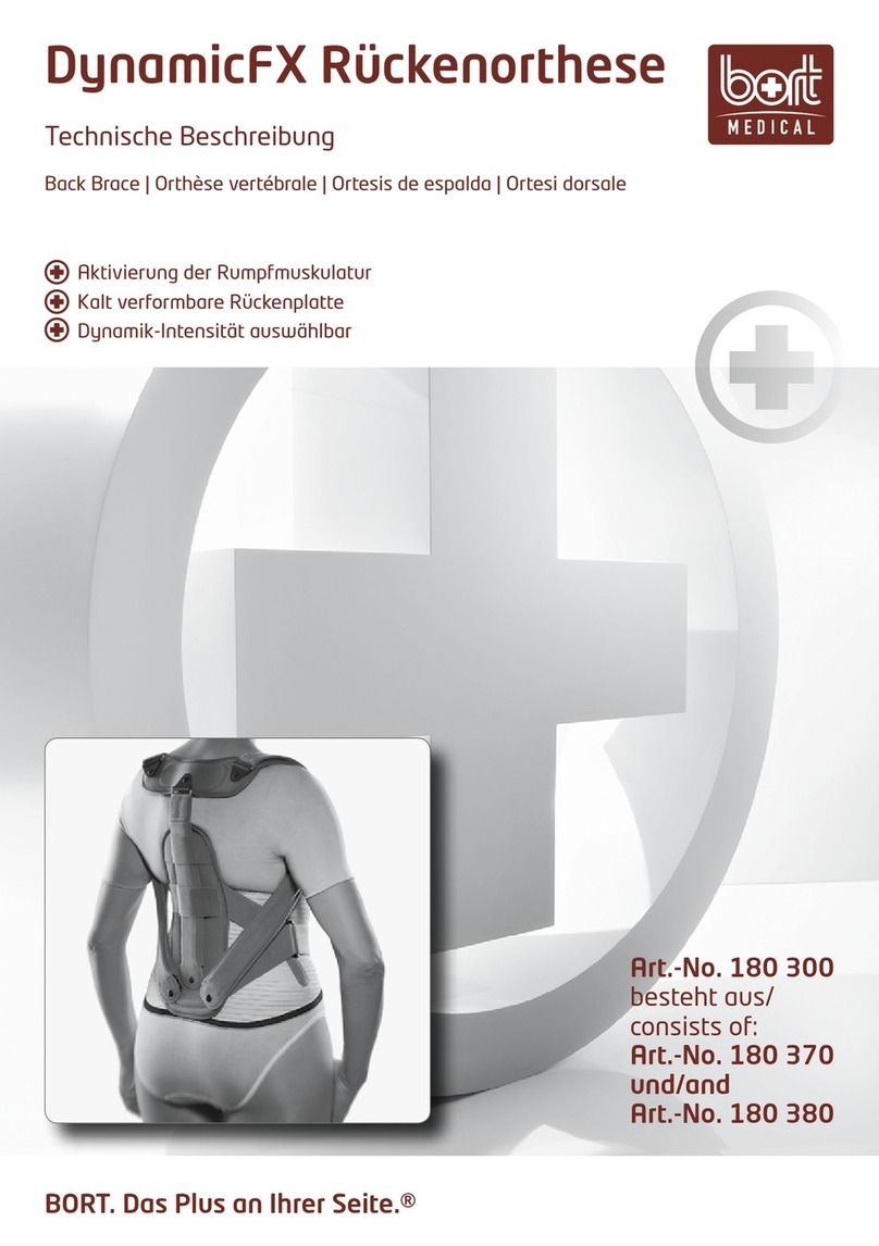 Bort DynamicFX Back brace manual