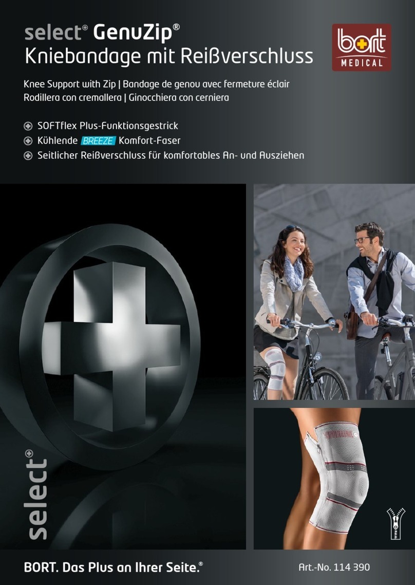 Bort Select GenuZip Knee Support User manual
