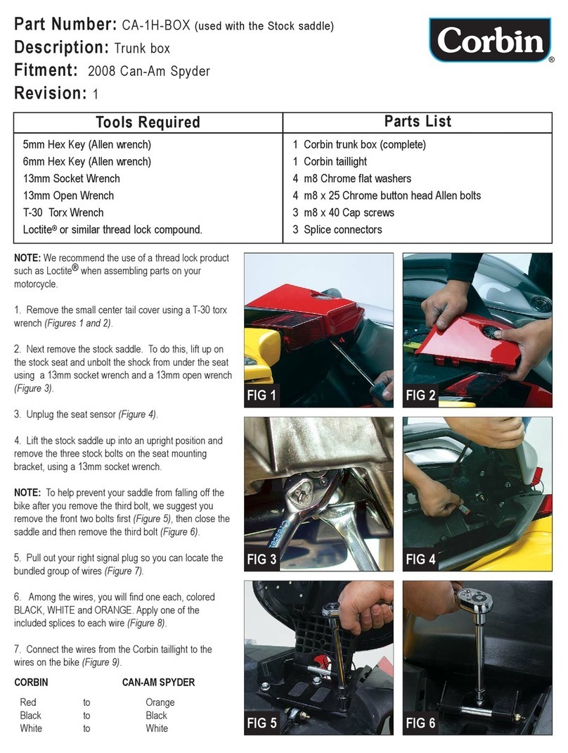Corbin CA-1H-BOX User manual