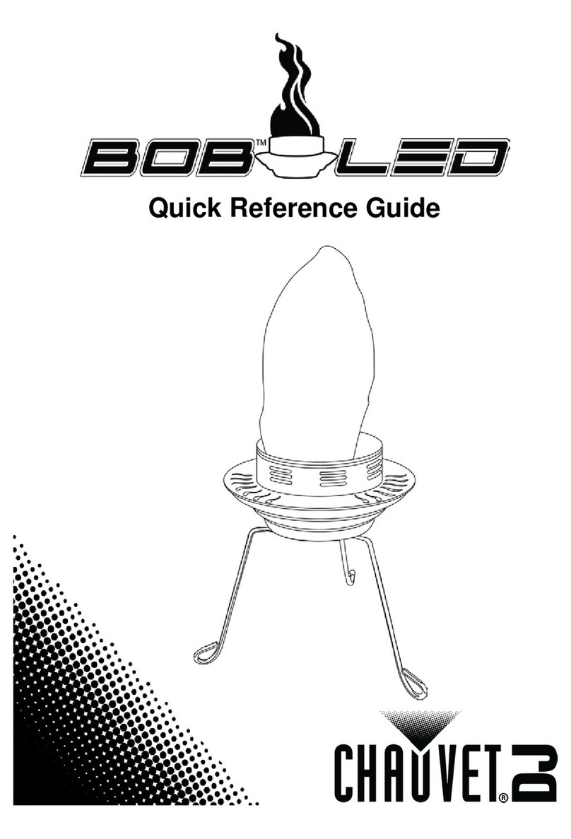 Chauvet BOB LED Quick reference guide