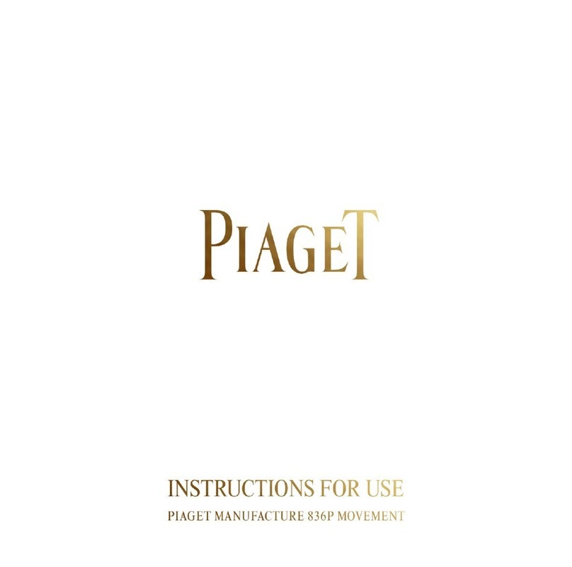 Piaget 836P User manual