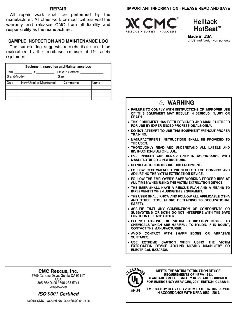 CMC Helitack HotSeat User manual