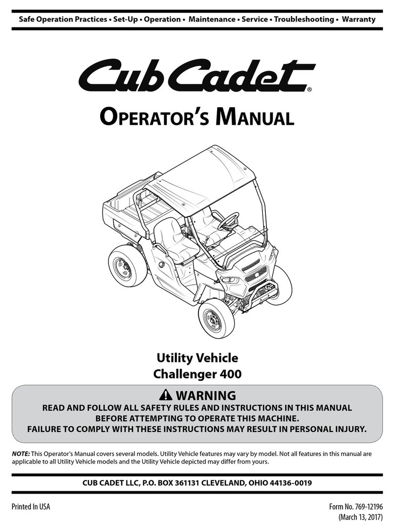 Cub Cadet Challenger 400 User manual