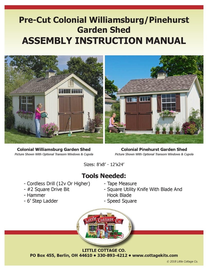 Little Cottage Colonial Williamsburg Assembly & instruction manual Little Cottage Colonial Williamsburg Assembly & instruction manual