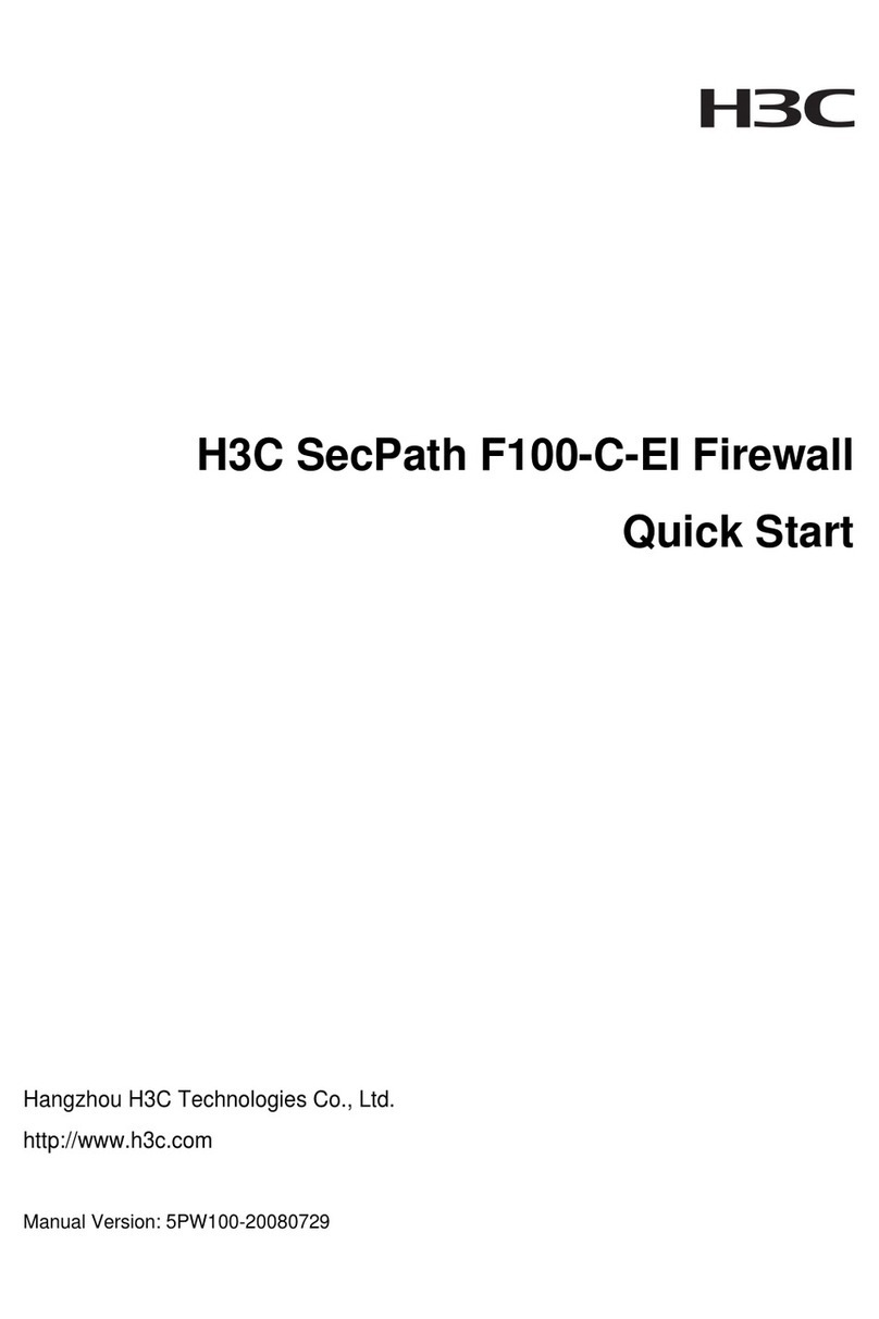 H3C SecPath F100-C-EI quick start H3C SecPath F100-C-EI quick start