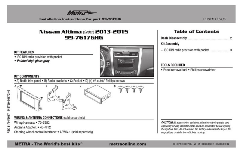 Metra Electronics 99-7617HG installation instructions