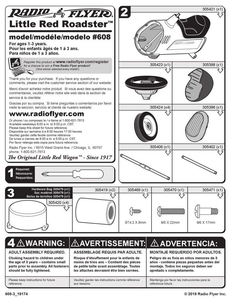 Radio Flyer Little Red Roadster 608 User manual Radio Flyer Little Red Roadster 608 User manual
