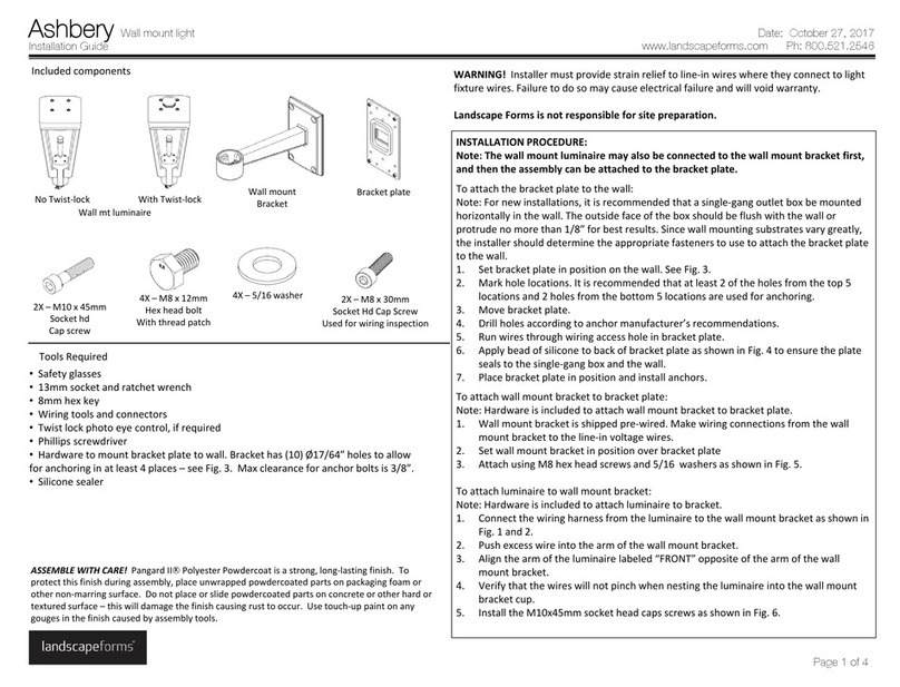 Landscape Forms Ashbery User manual