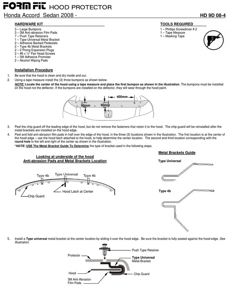FormFit HD 9D 08-4 manual