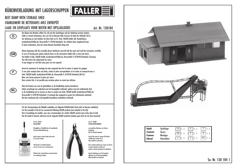 Faller 130184 User manual