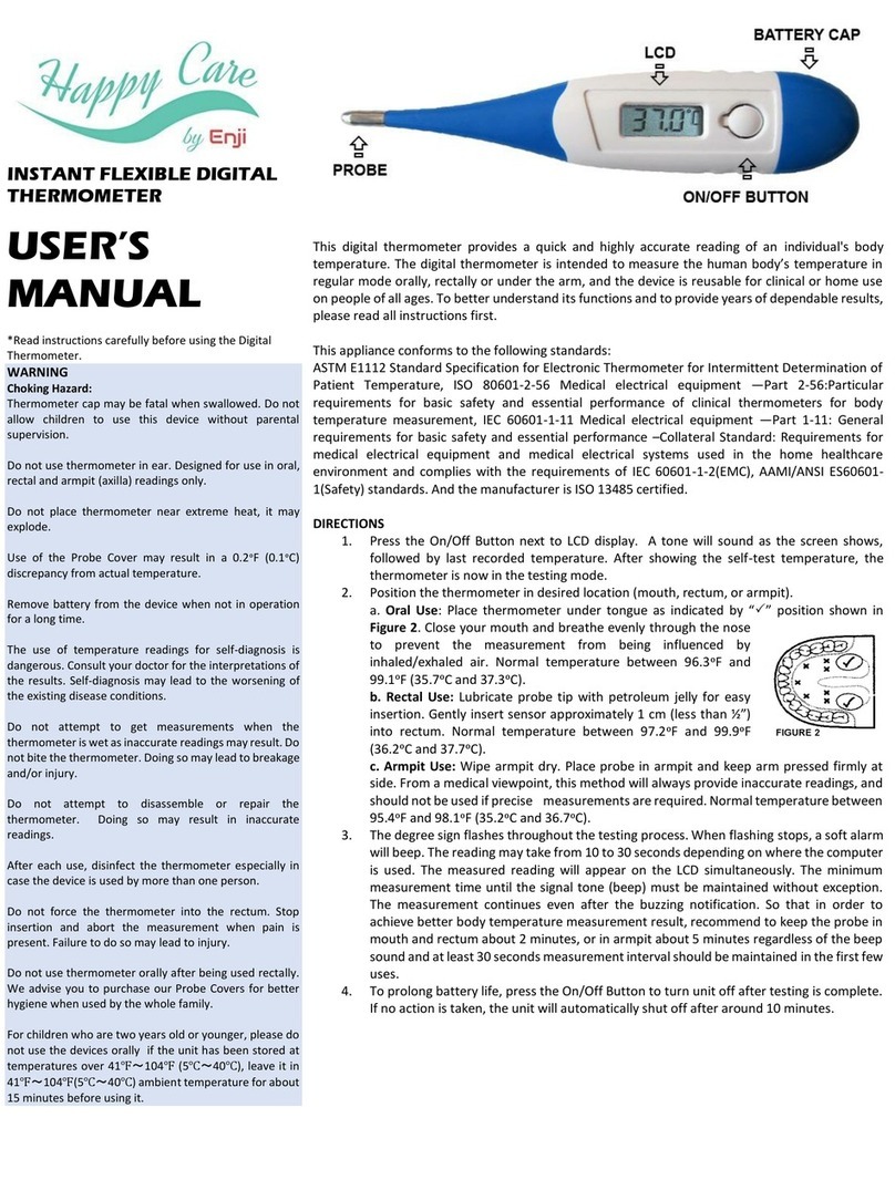 ENJI PRIME Happy Care INSTANT FLEXIBLE DIGITAL... user manual
