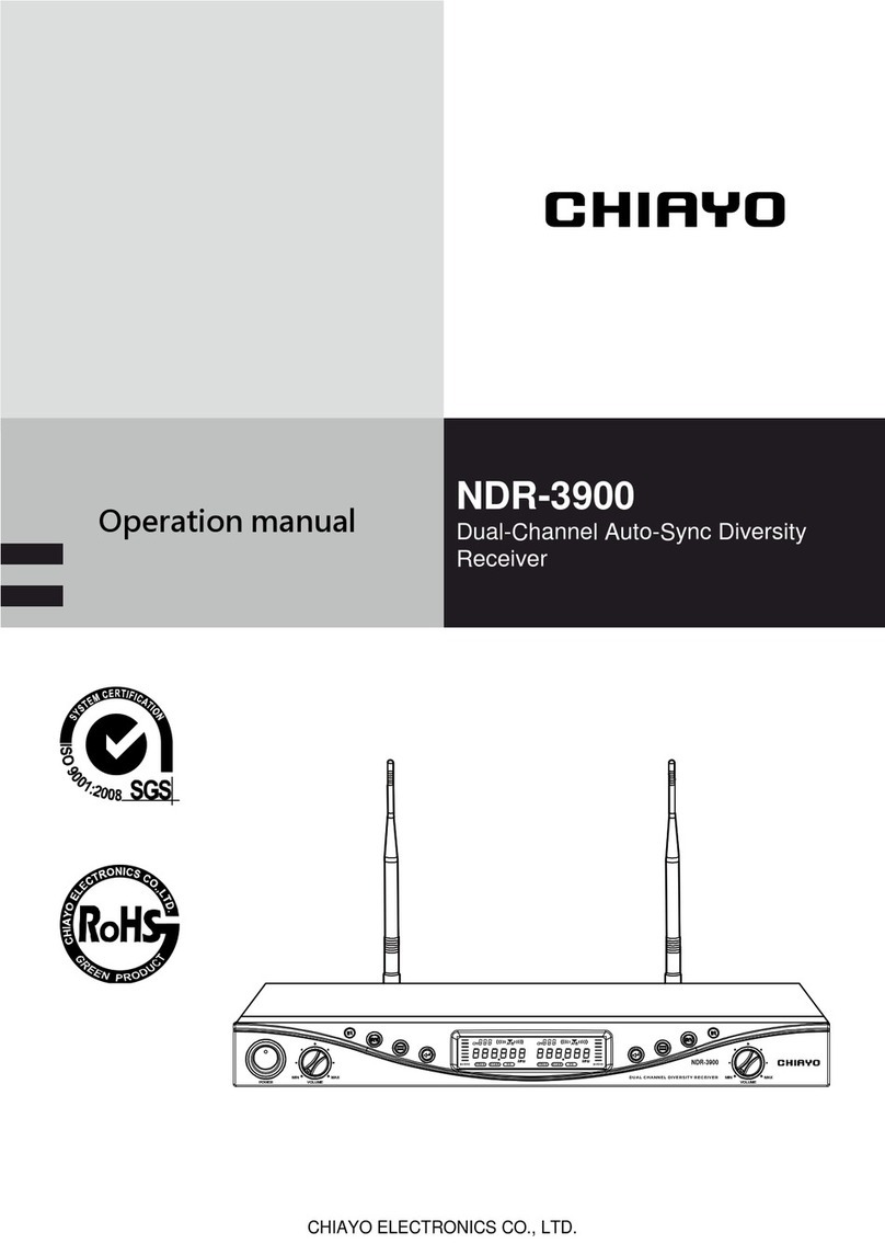 Chiayo NDR-3900 Operation manual