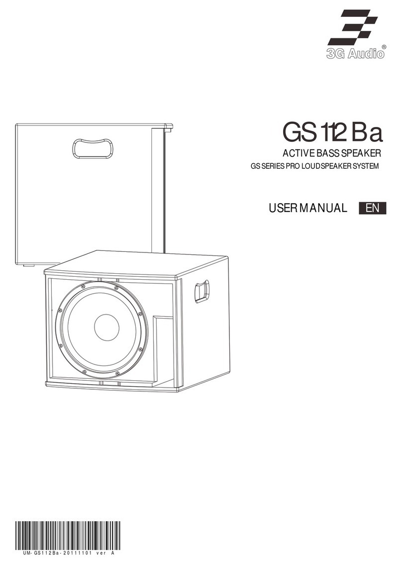 3G Audio GS Series user manual