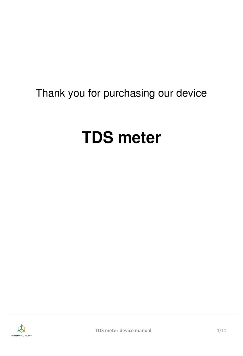 Reef Factory TDS manual