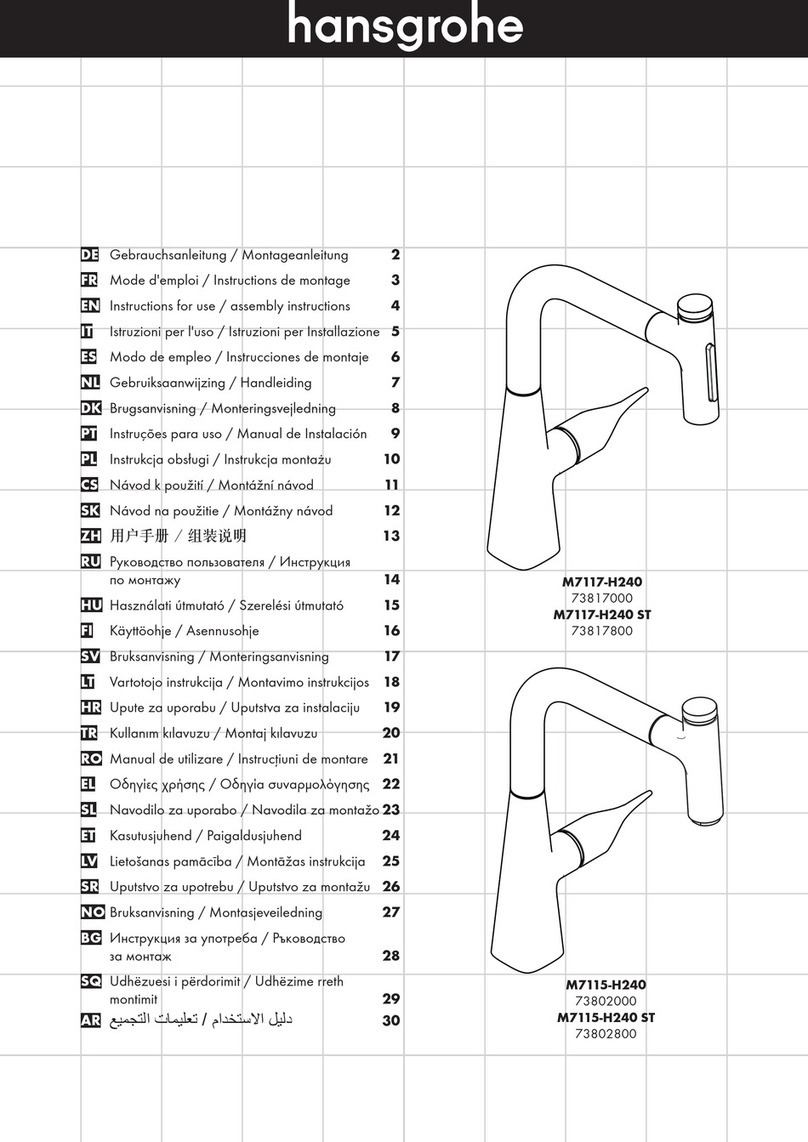 Hans Grohe M7117-H240 73817000 User manual