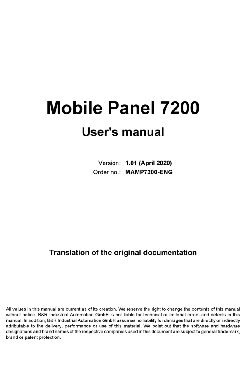 B&R Mobile Panel 7200 user manual