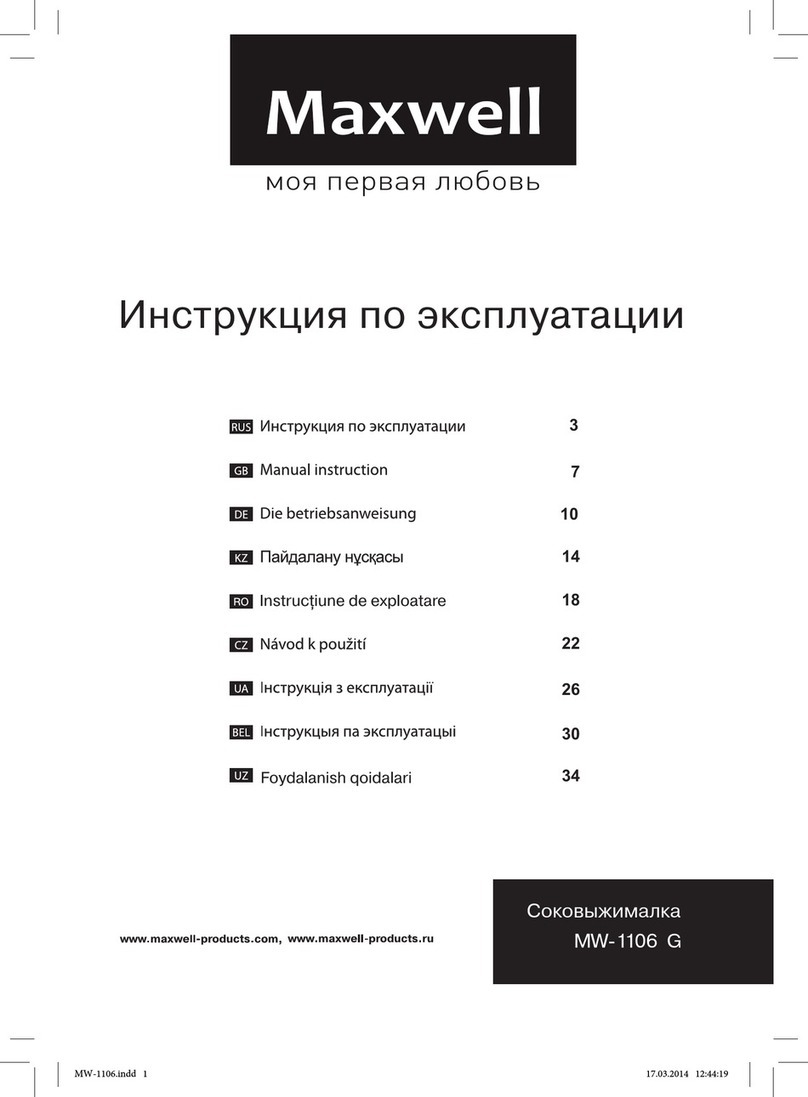 Maxwell MW-1106 G instruction manual