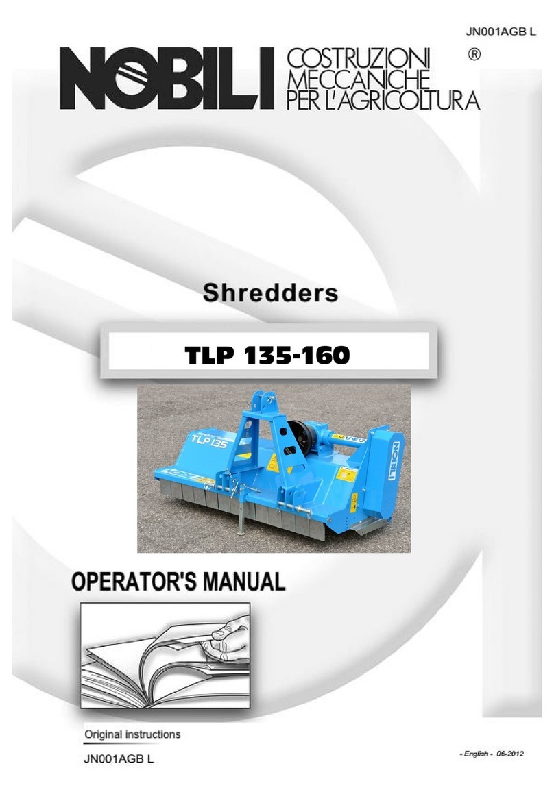 Nobili TLP 135 Operator's manual