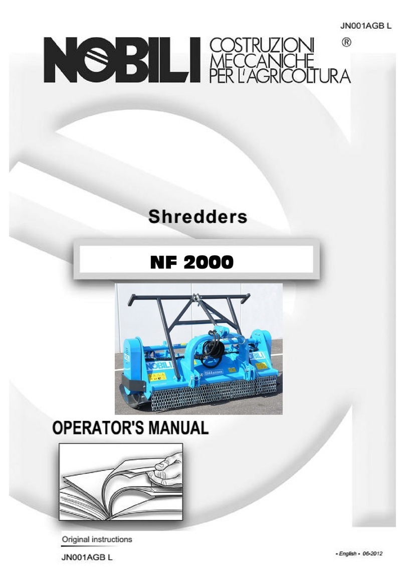 Nobili NF 2000 Operator's manual