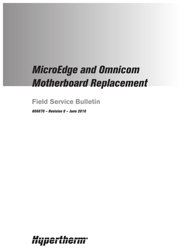 Hypertherm MicroEdge Field Service Bulletin