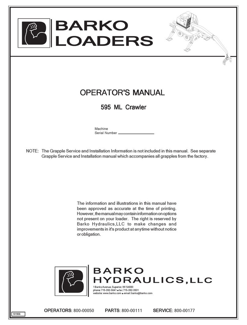Barko 595 ML Operator's manual