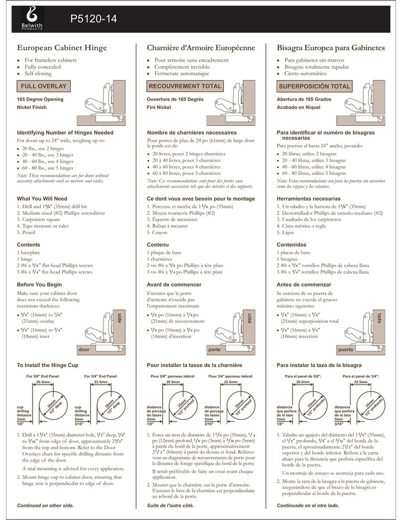 Belwith P5120-14 quick guide