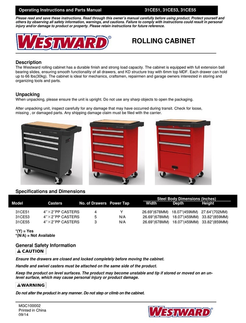 Westward 31CE51 operating instructions