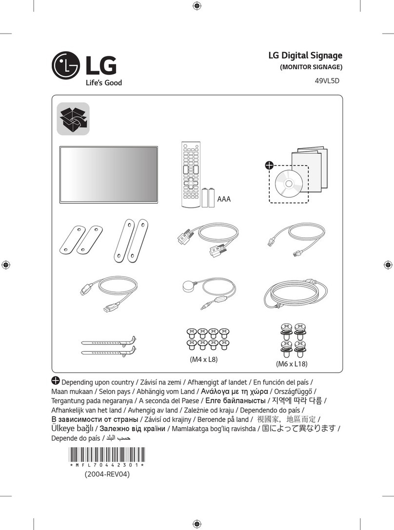 LG 49VL5D User manual