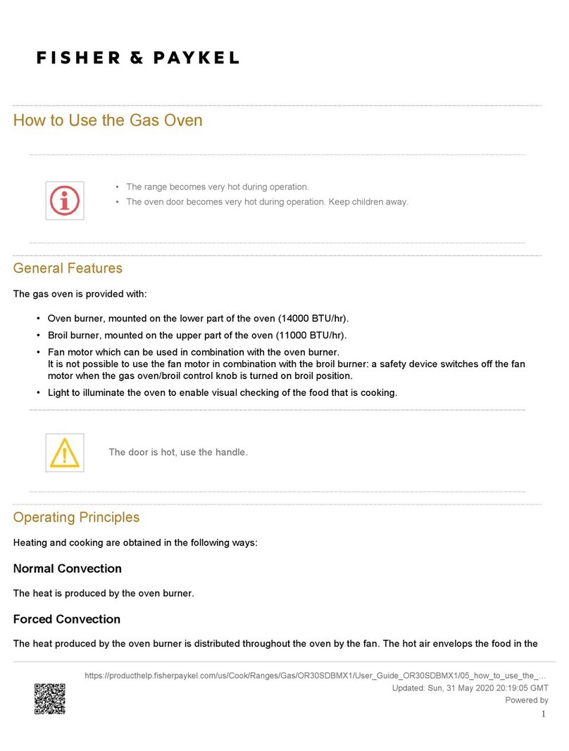 Fisher & Paykel OR30SDBMX1 Operating instructions Fisher & Paykel OR30SDBMX1 Operating instructions