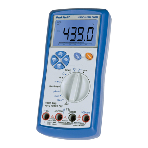 PeakTech 4390 User manual PeakTech 4390 User manual