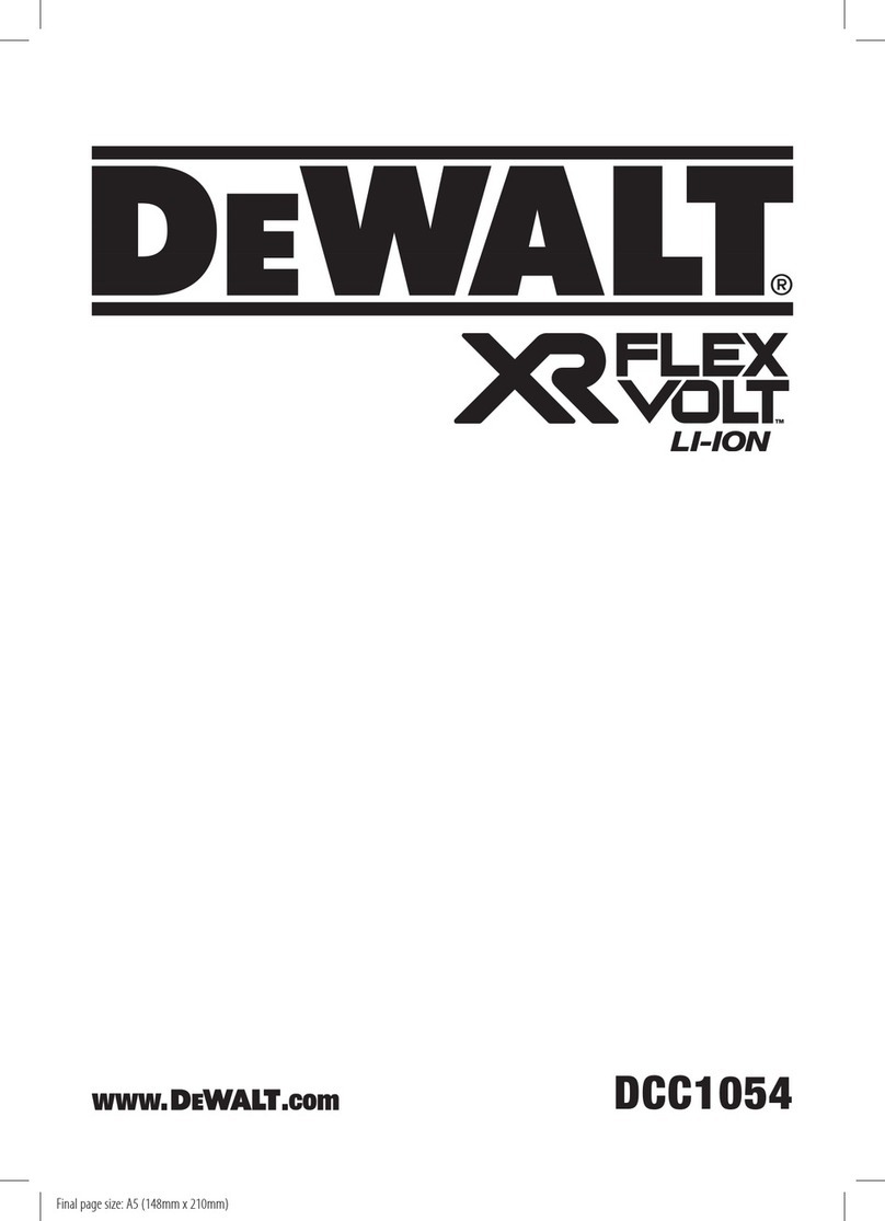 DeWalt XR FLEXVOLT LI-ION DCC1054 Original instructions