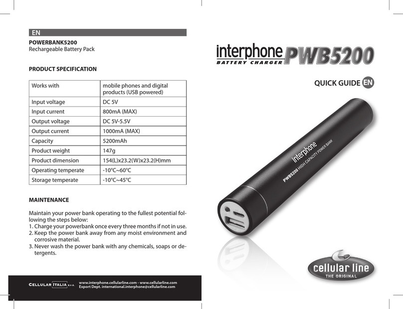 Cellularline interphone PWB5200 quick guide Cellularline interphone PWB5200 quick guide