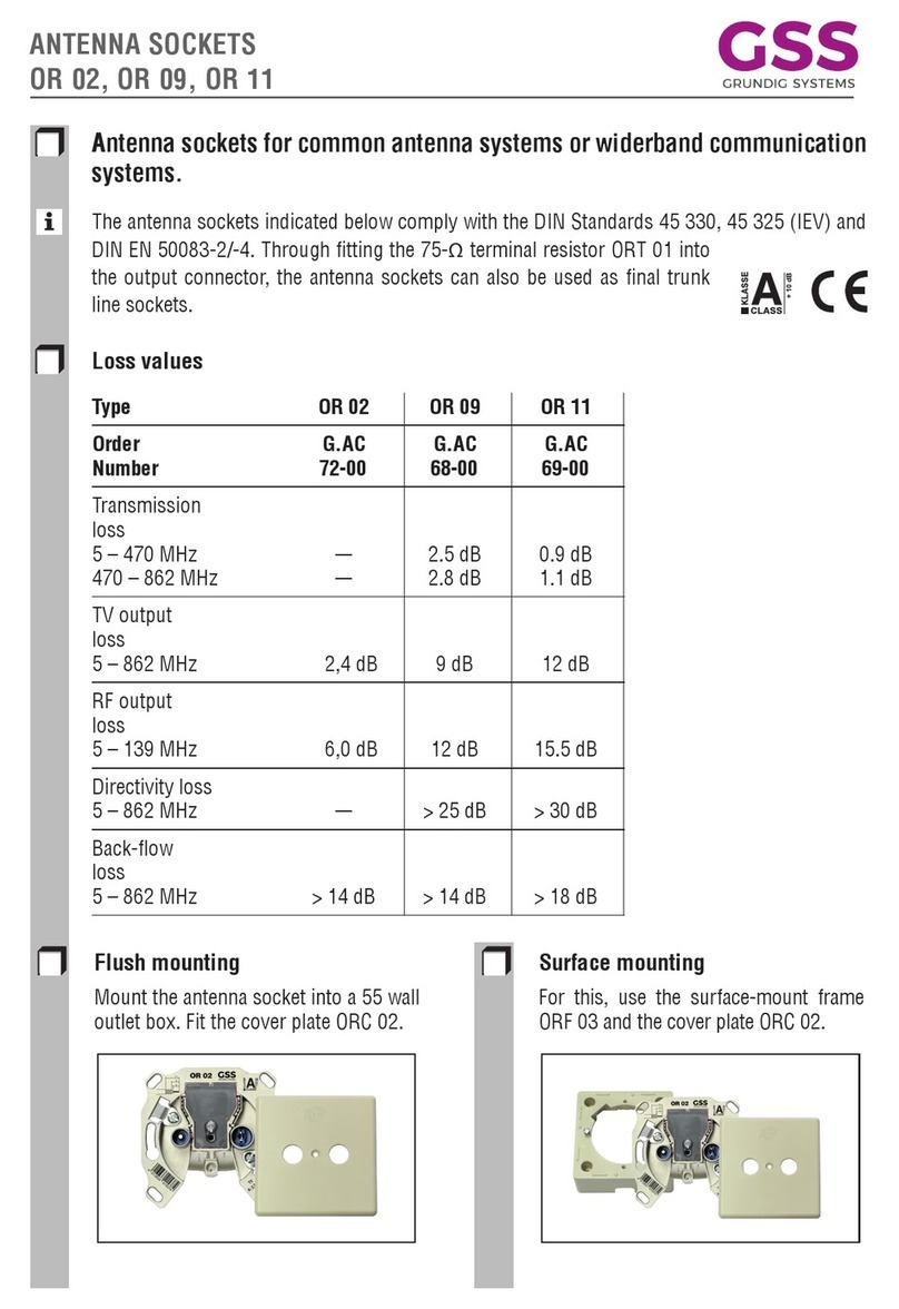 GSS OR 02 Mounting instructions