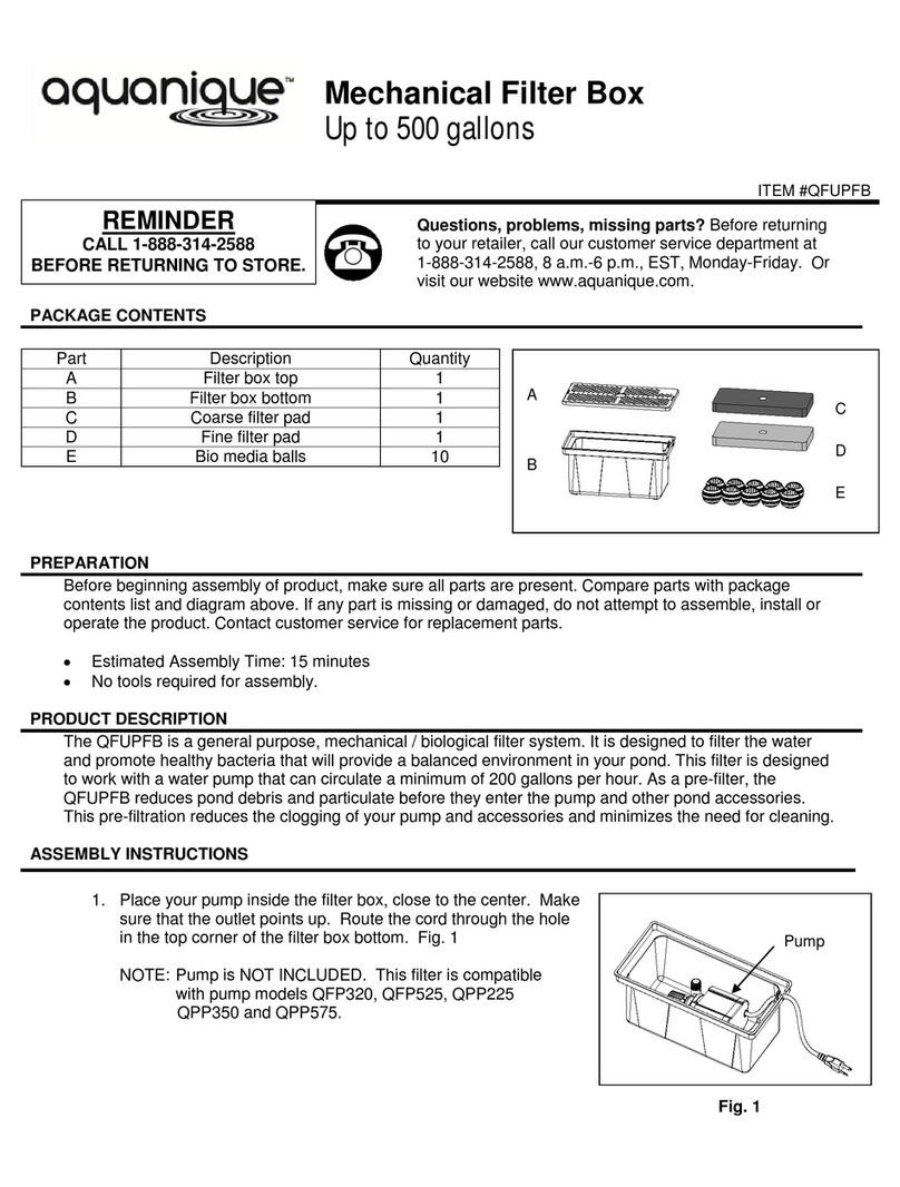 aquanique QFUPFB manual aquanique QFUPFB manual