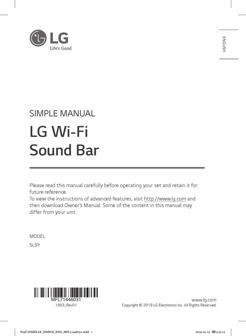 LG SL9Y Specification sheet