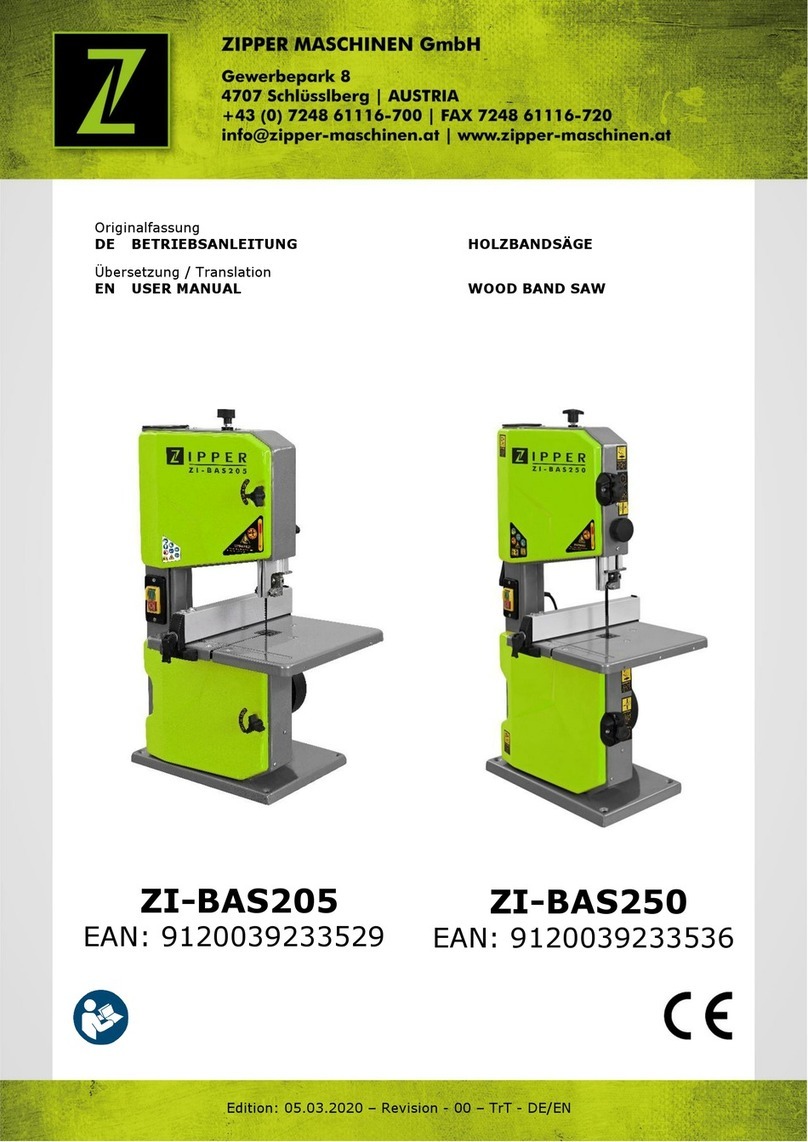 Z.I.P.P.ER MASCHINEN ZI-BAS205 user manual