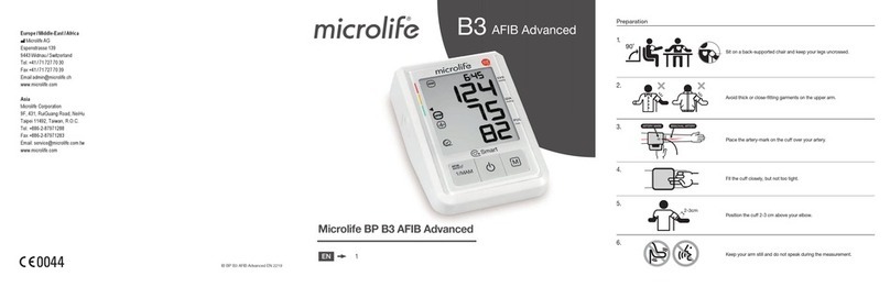 Microlife BP B3 AFIB User manual