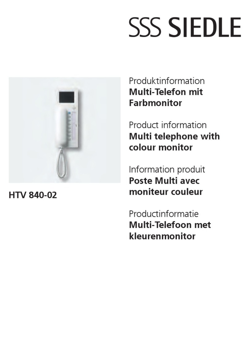 SSS Siedle HTV 840-02 User manual