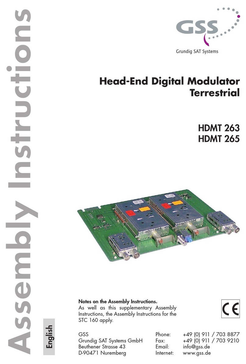 GSS HDMT 263 User manual
