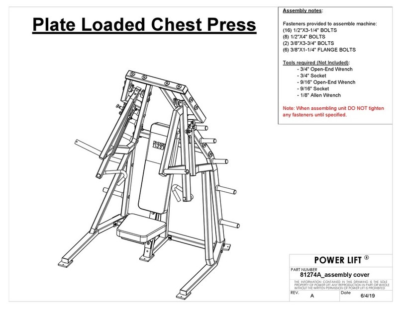 Power Lift 81274A Assembly notes