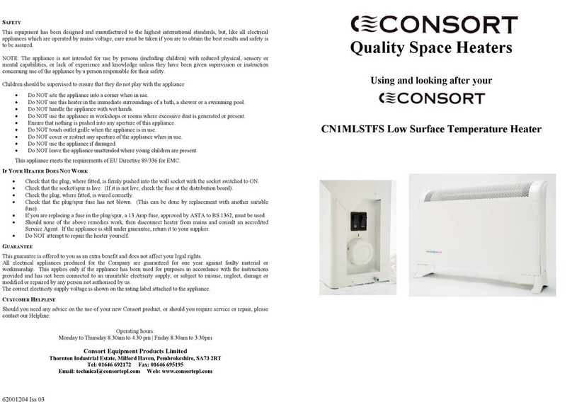 Consort CN1MLSTFS User manual