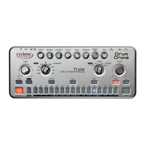 Cyclone Analogic Drum Drone TT-606 Operation manual